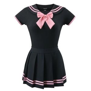 Little for Big Sailor Bodysuit and Skirt with Stockings